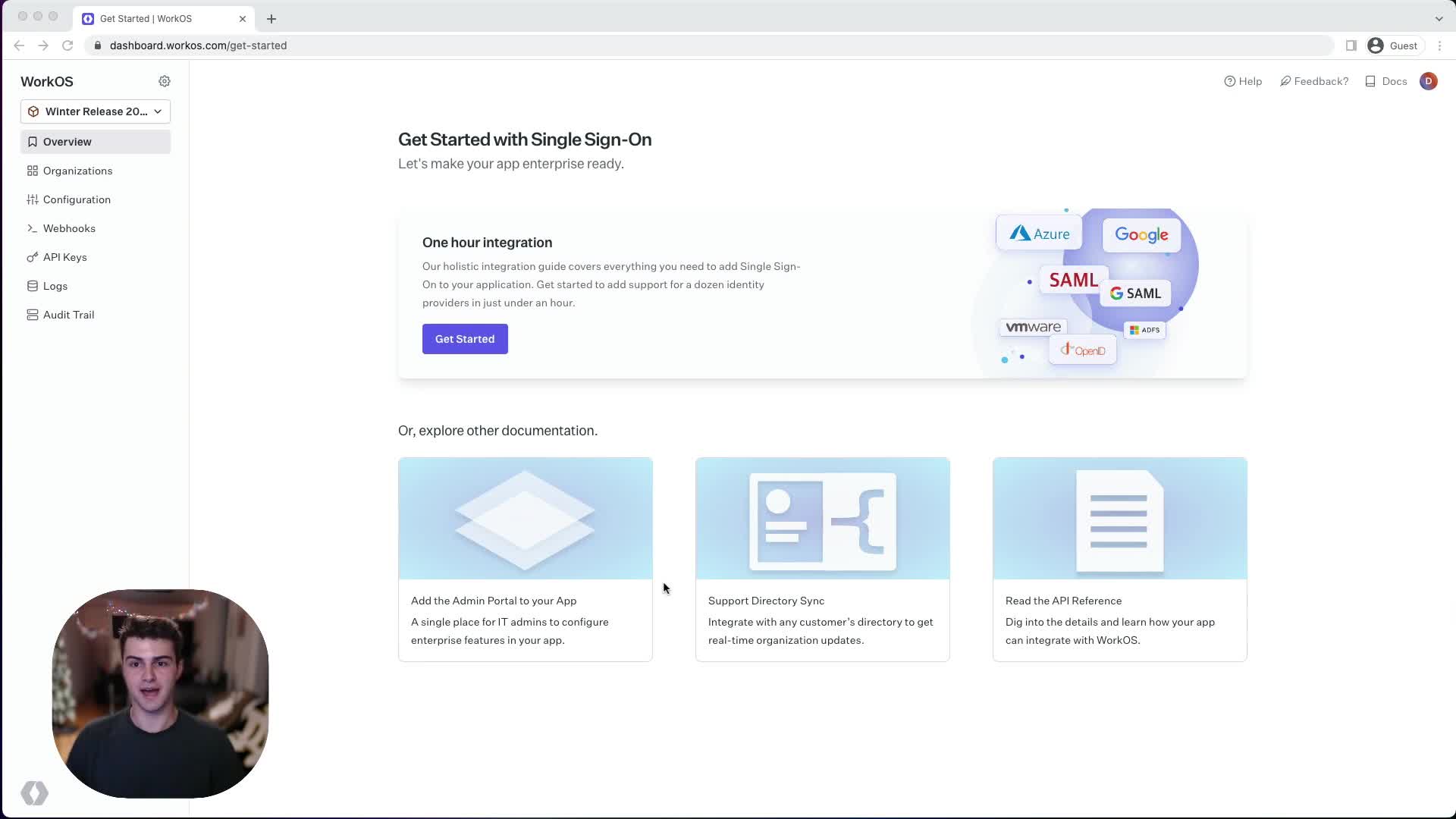 WorkOS dashboard