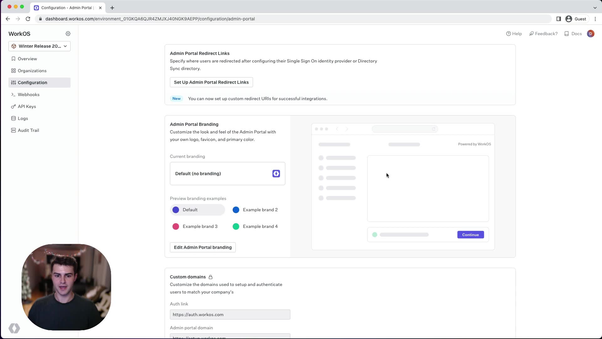 Configuration tab